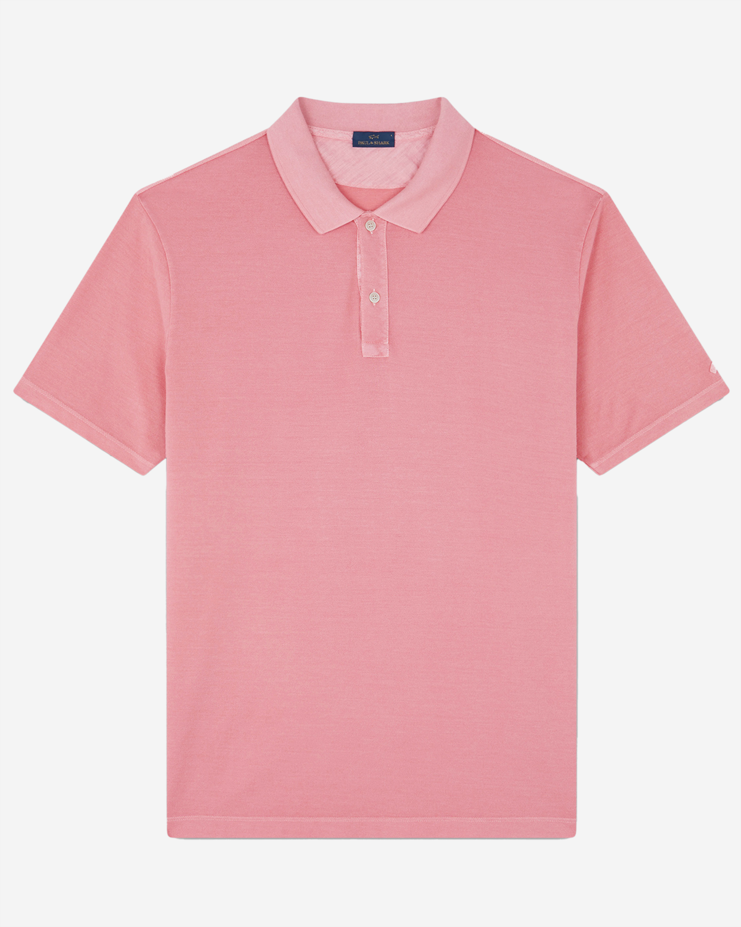 Paul & Shark Cotton Pique Polo Shirt - Rosa Salmone