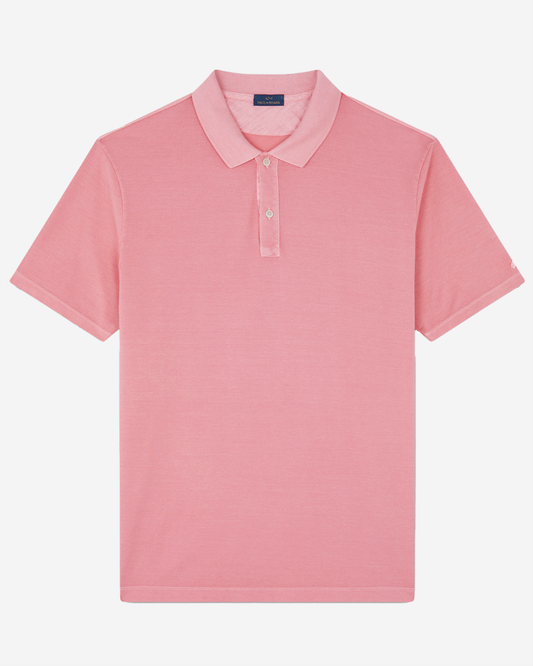 Paul & Shark Cotton Pique Polo Shirt - Rosa Salmone
