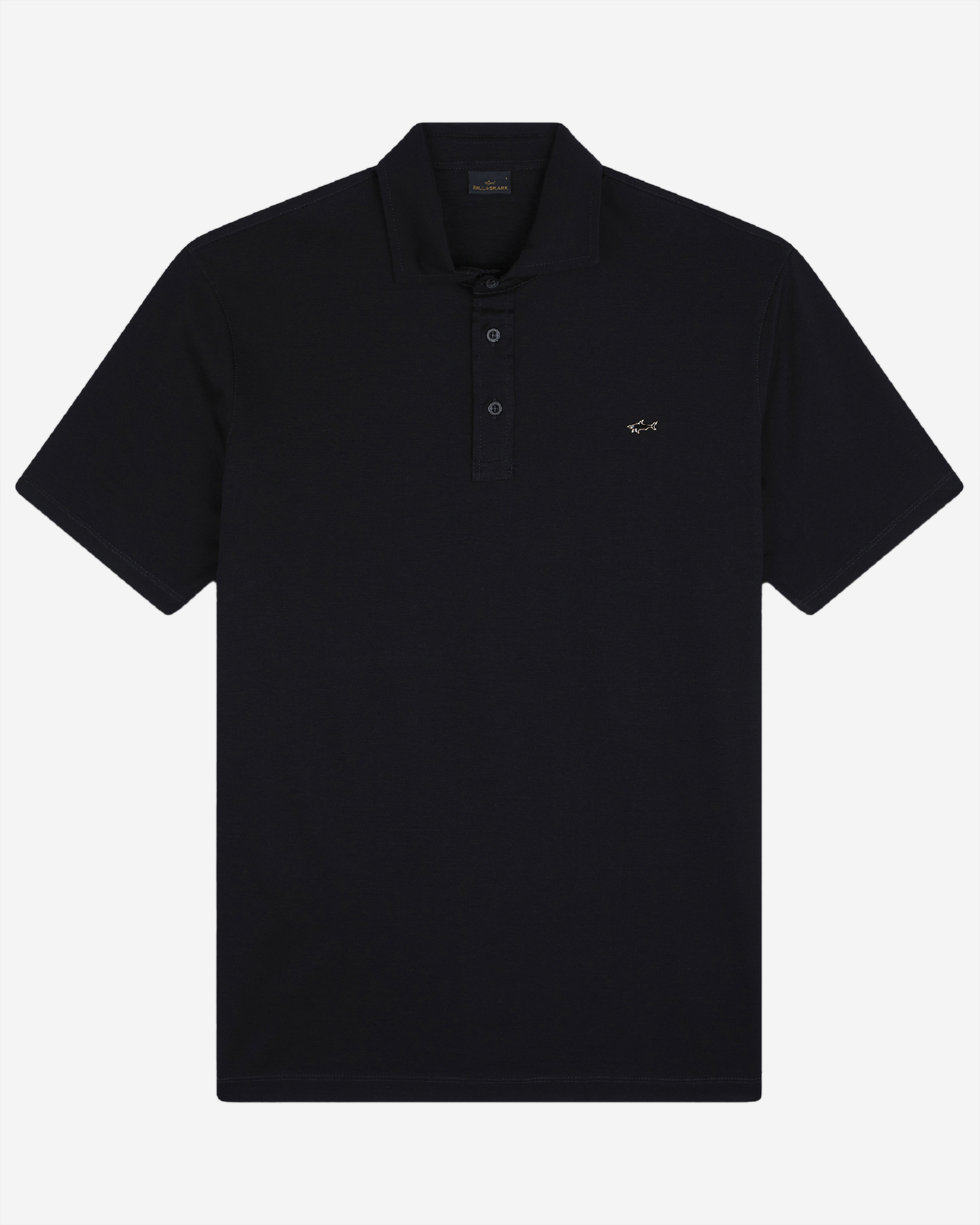 Paul & Shark Cotton Polo Shirt With Buttons - Nero-Oro