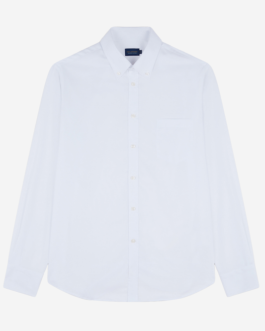Paul & Shark Cotton Summer Oxford Shirt - White