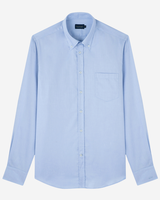 Paul & Shark Cotton Summer Oxford Shirt - Light Blue