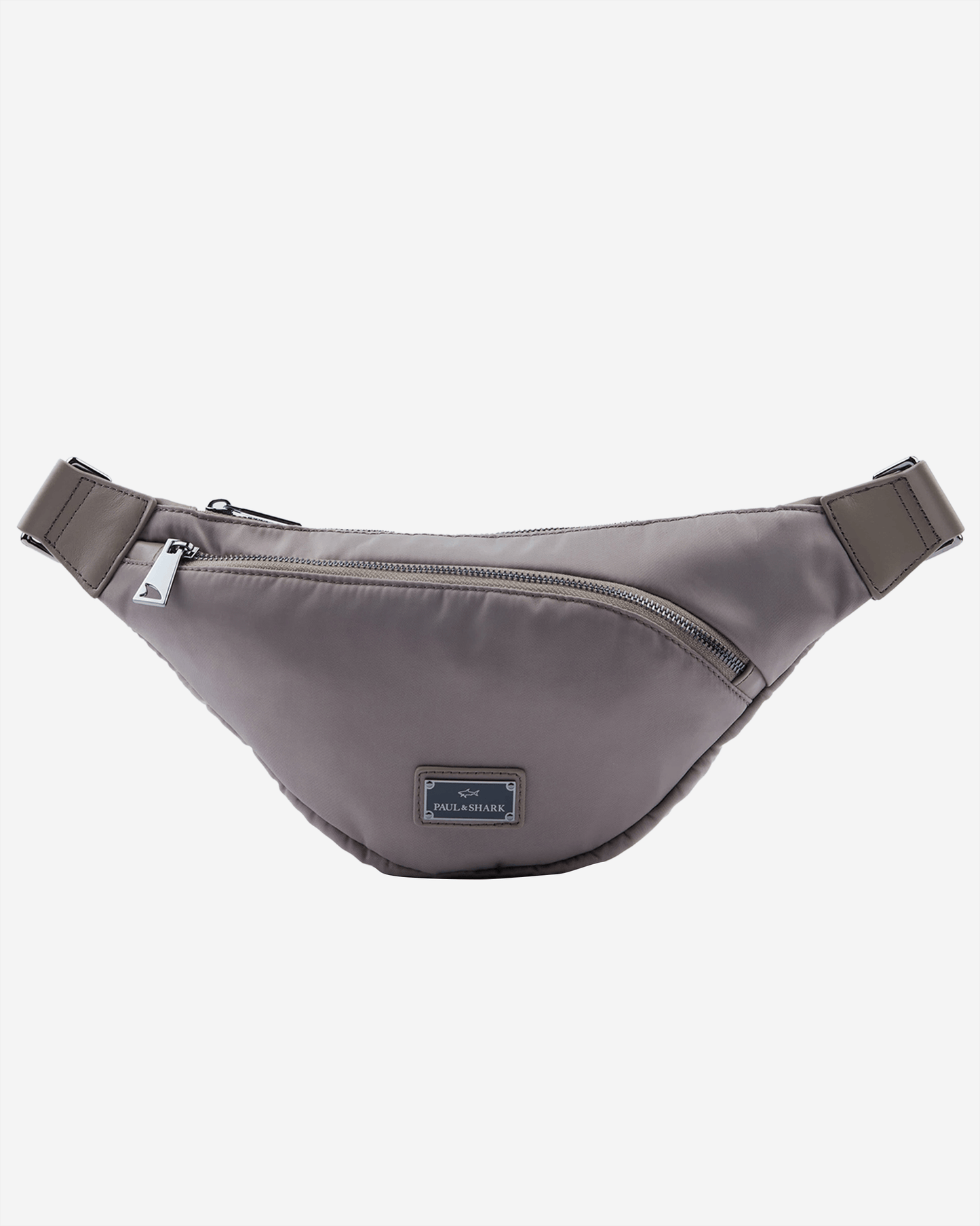 Paul & Shark Leather-Trimmed Nylon Messenger Bag
