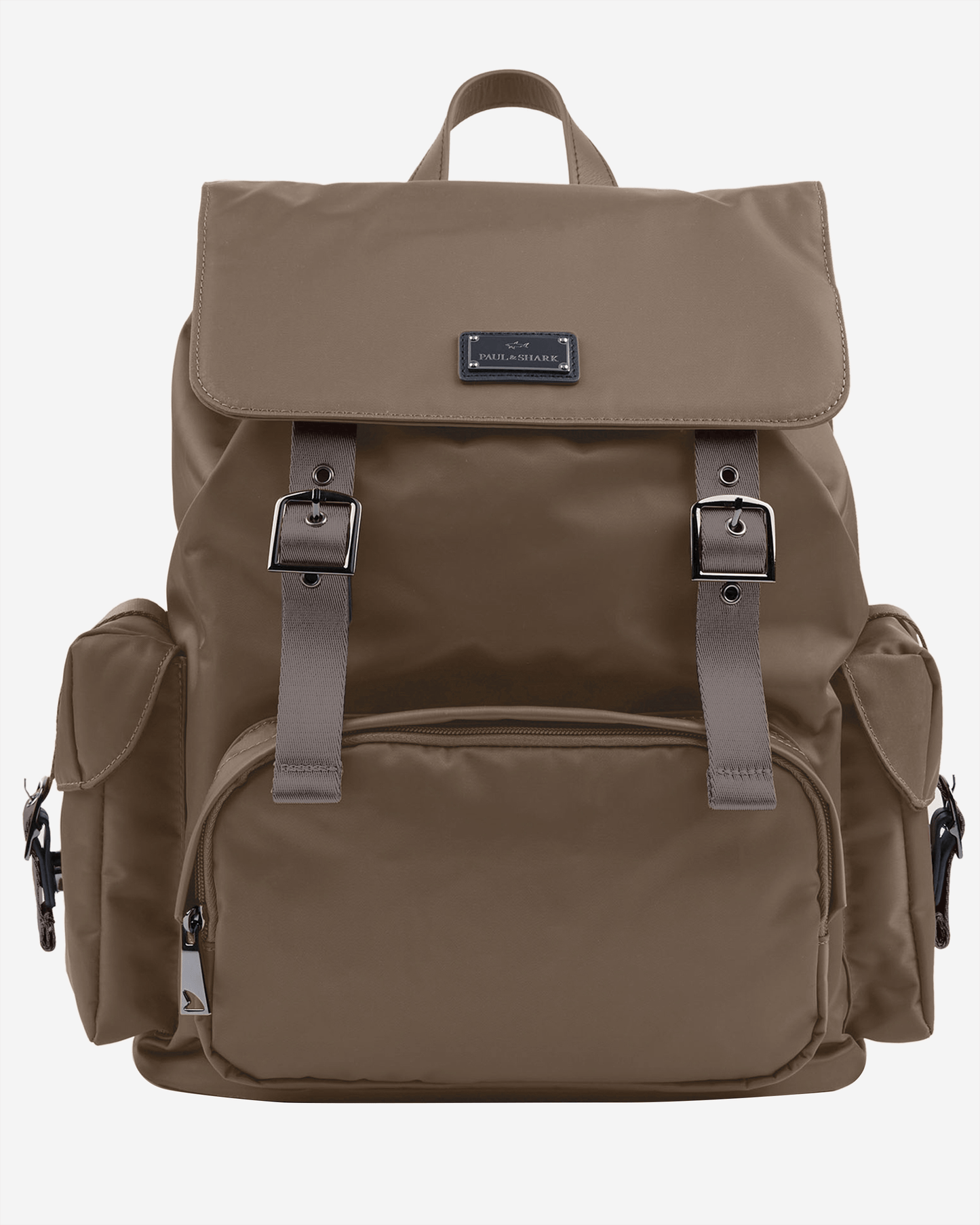 Paul & Shark Leather-Trimmed Nylon Backpack