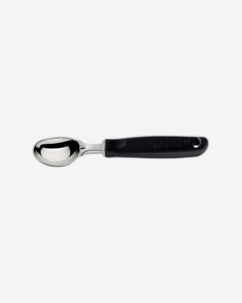 Tramontina Utilitá Ice Cream Scoop with Stainless-Steel Bowl and Black Polypropylene Handles