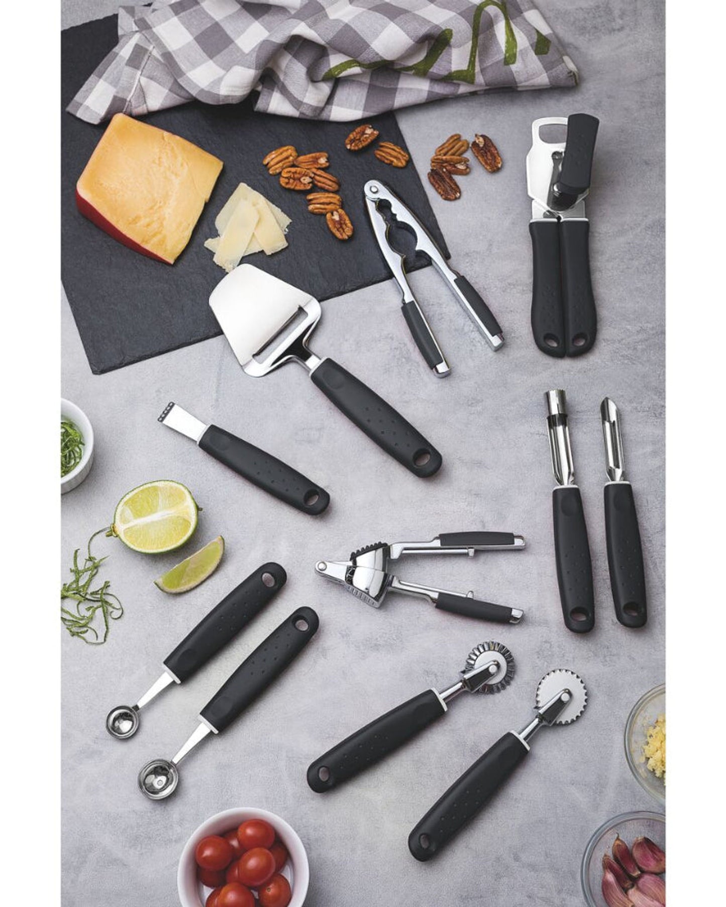 Tramontina Utilitá Stainless-Steel Zester with Black Polypropylene Handle