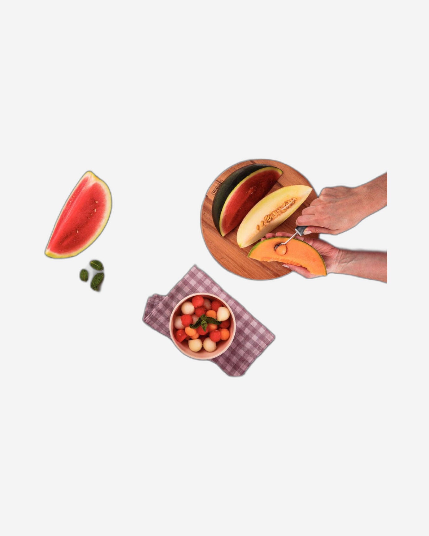 Tramontina Utilitá Stainless-Steel Melon Baller with Black Polypropylene Handle, 2.9 cm