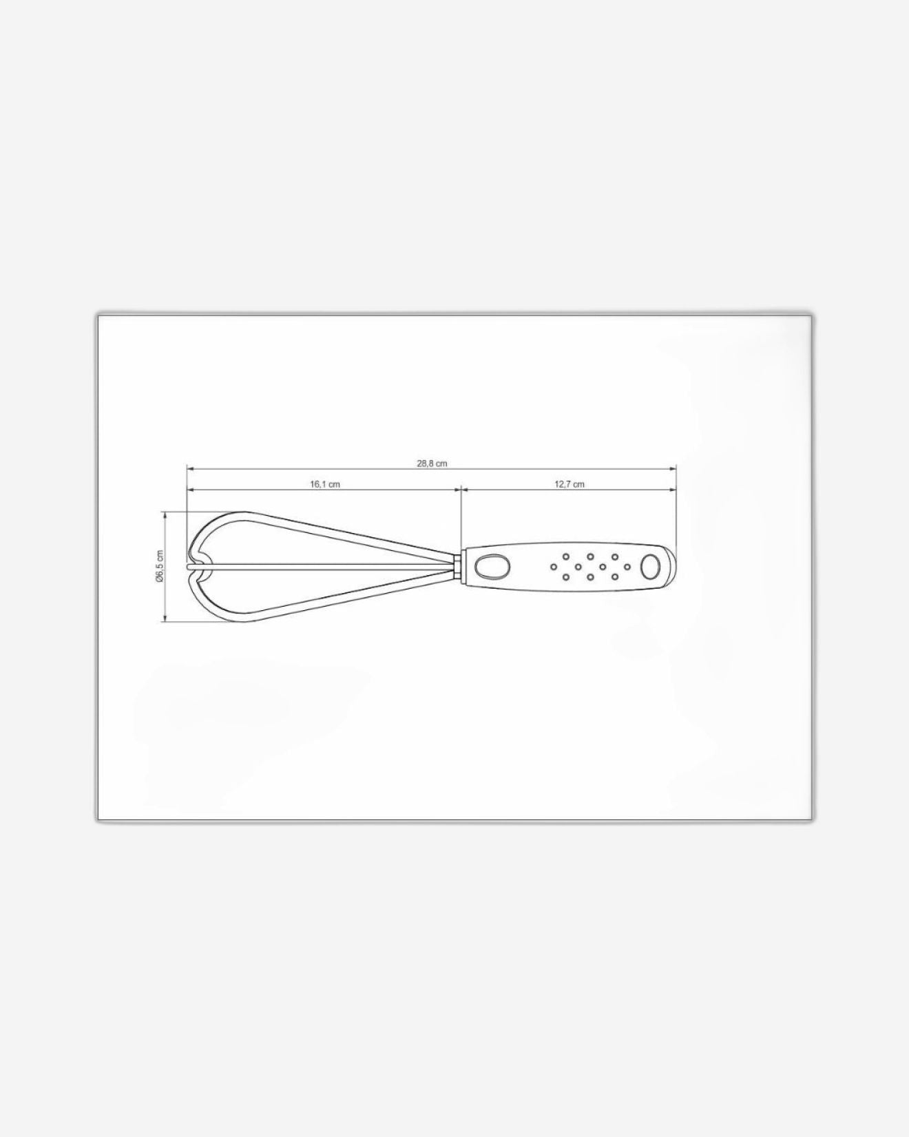 Tramontina Utilitá Nylon Whisk with Black Polypropylene Handle