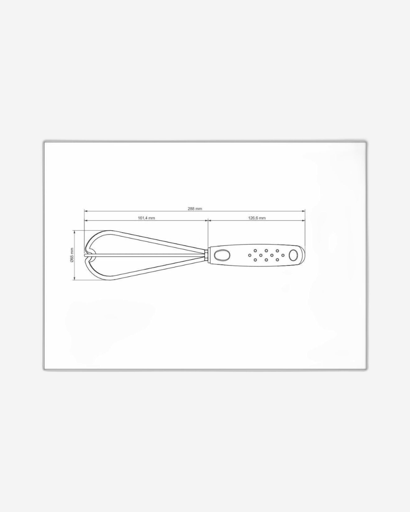 Tramontina Utilitá Nylon Whisk with Black Polypropylene Handle