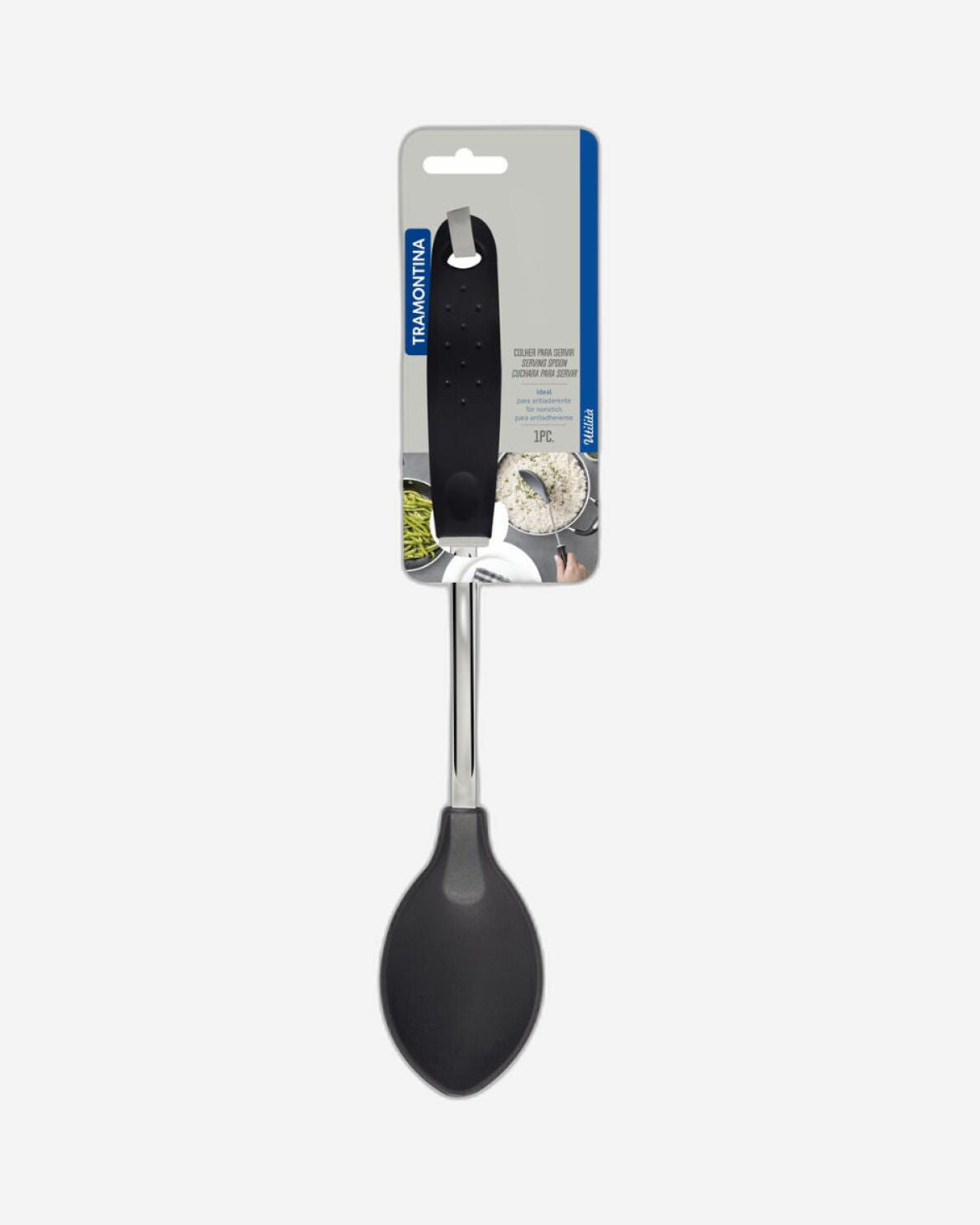 Tramontina Utilitá Nylon Rice Spoon with Black Polypropylene Handle