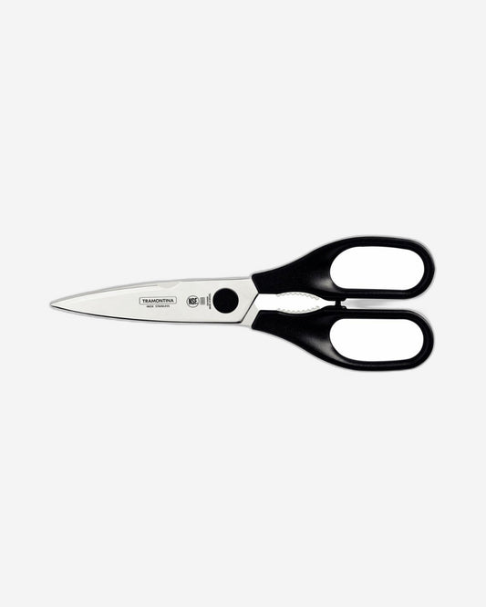 Tramontina Supercort 8" Multipurpose Scissors with Stainless-Steel Blade and Black Polypropylene Handle