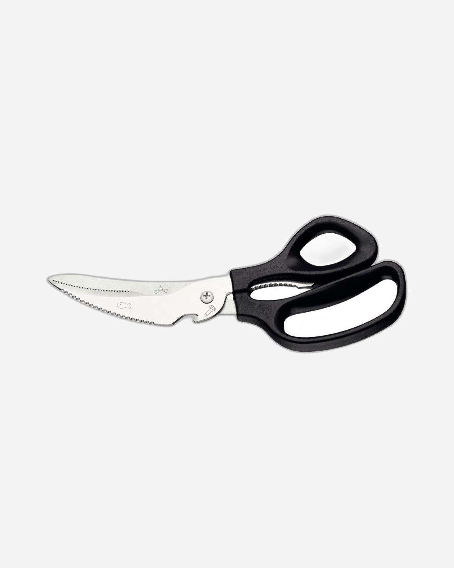 Tramontina Carving Scissors with Stainless-Steel Blades and Onyx Polypropylene Handle, 8"