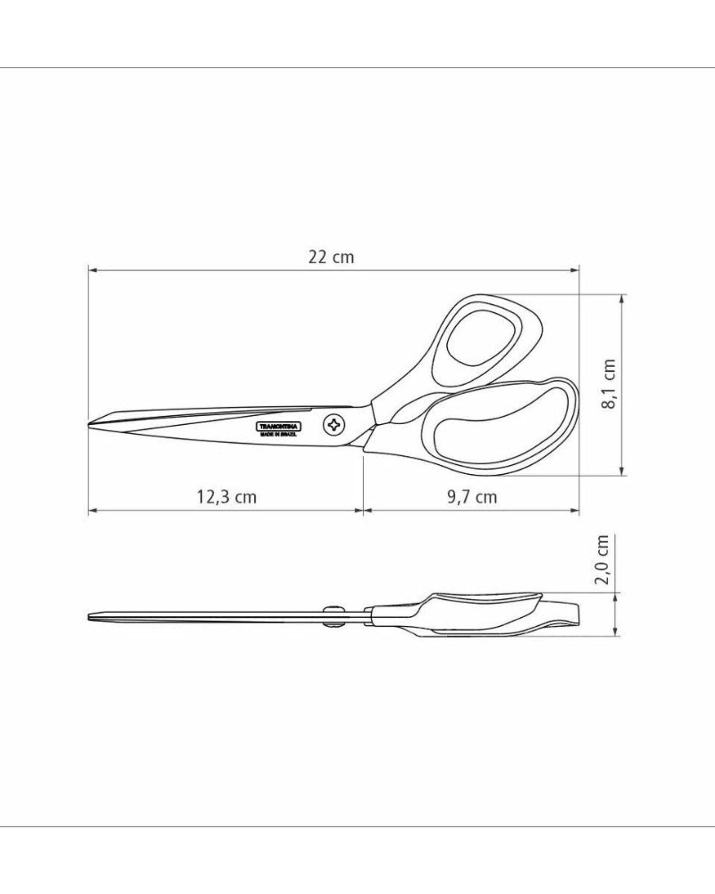 Tramontina Professional Sewing Scissors 8Inch
