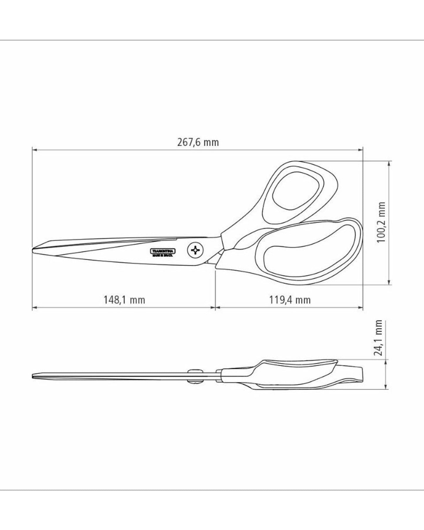 Tramontina Professional Sewing Scissors 10Inch