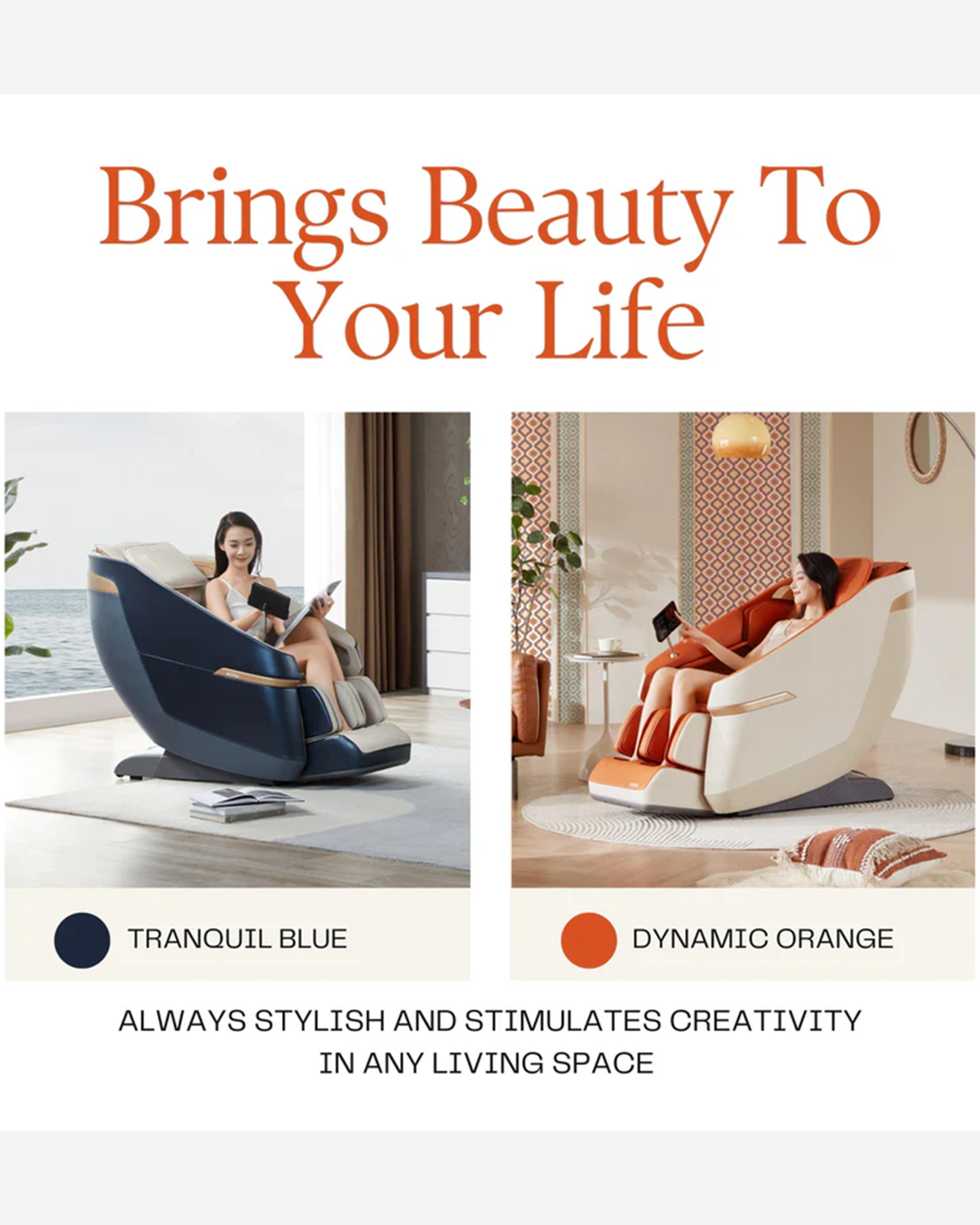 Rotai Jimny Massage Chair Orange