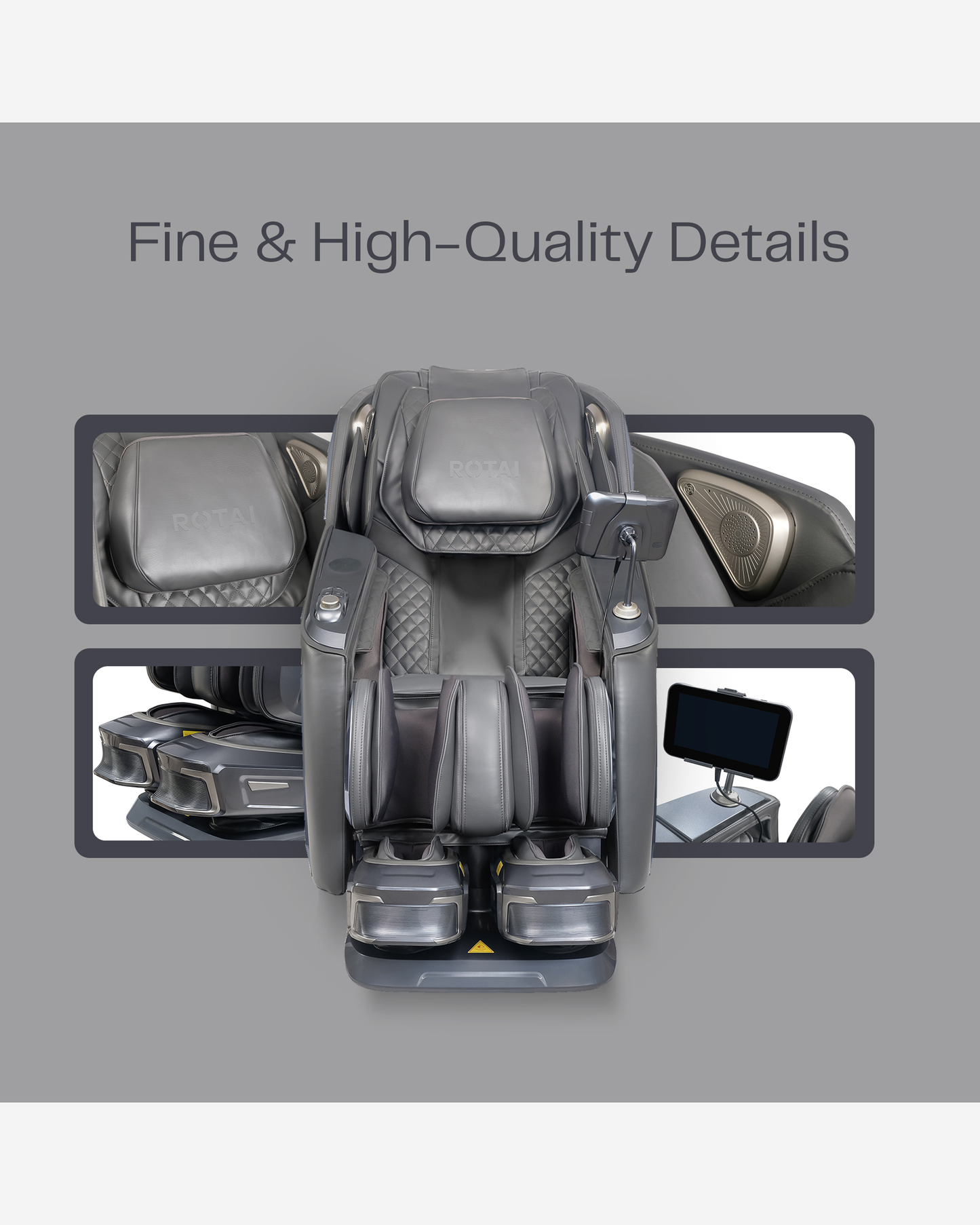 Rotai Vanquish Massage Chair Grey