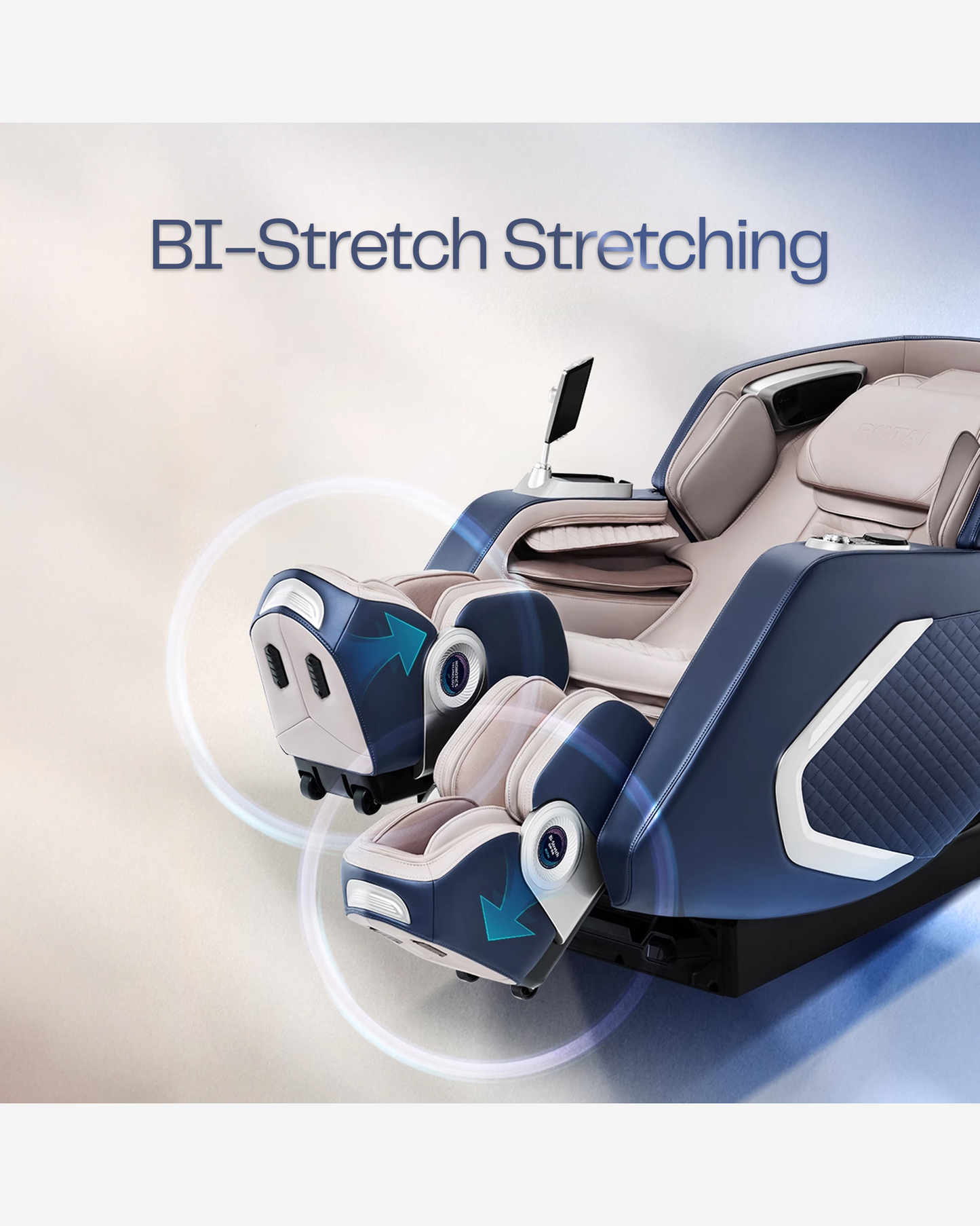 Rotai Bi-Stretch Massage Chair Blue