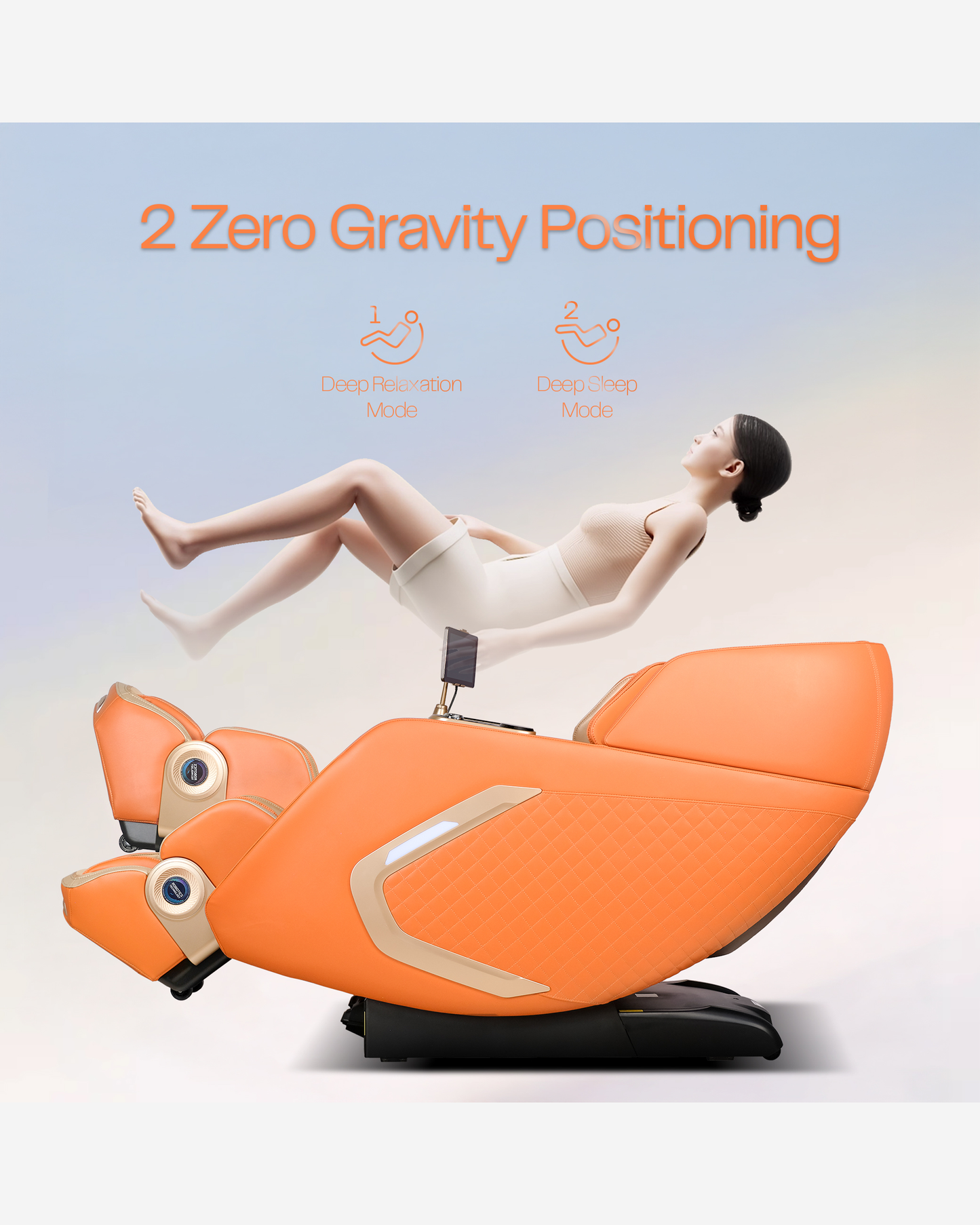 Rotai Bi-Stretch Massage Chair Orange