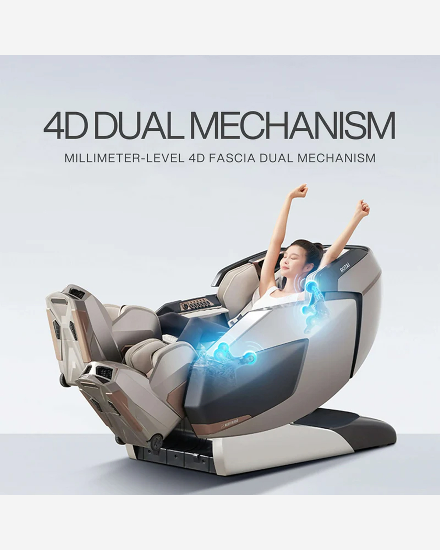 Rotai AI Robotic Massage Chair Silver