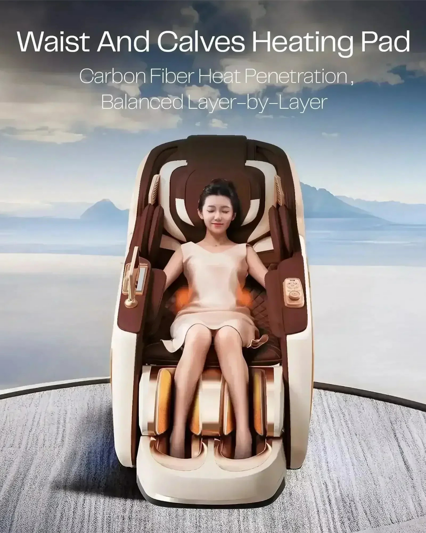 Hoyogen Taurus Massage Chair Champagne