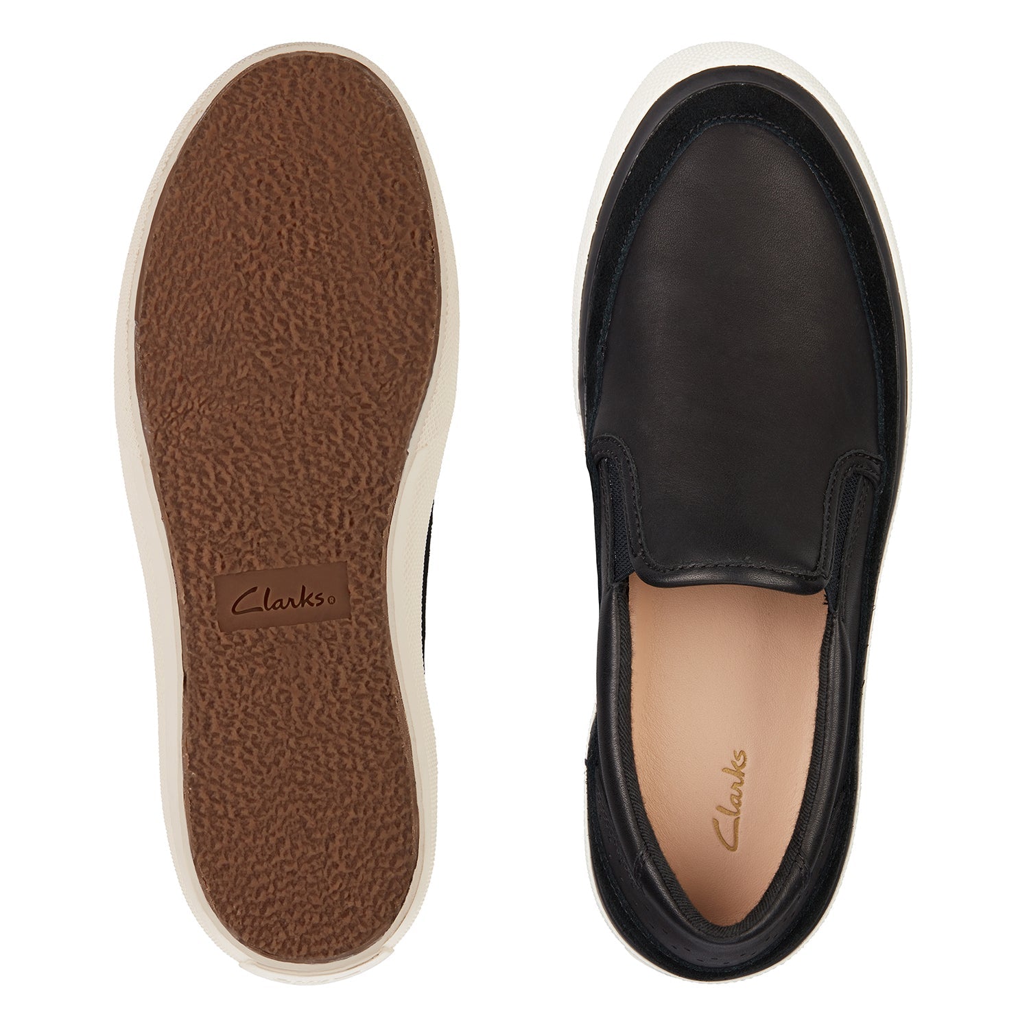 Clarks Aceley Step Shoes - Black Leather - 261609334 - D Width (Standard Fit)