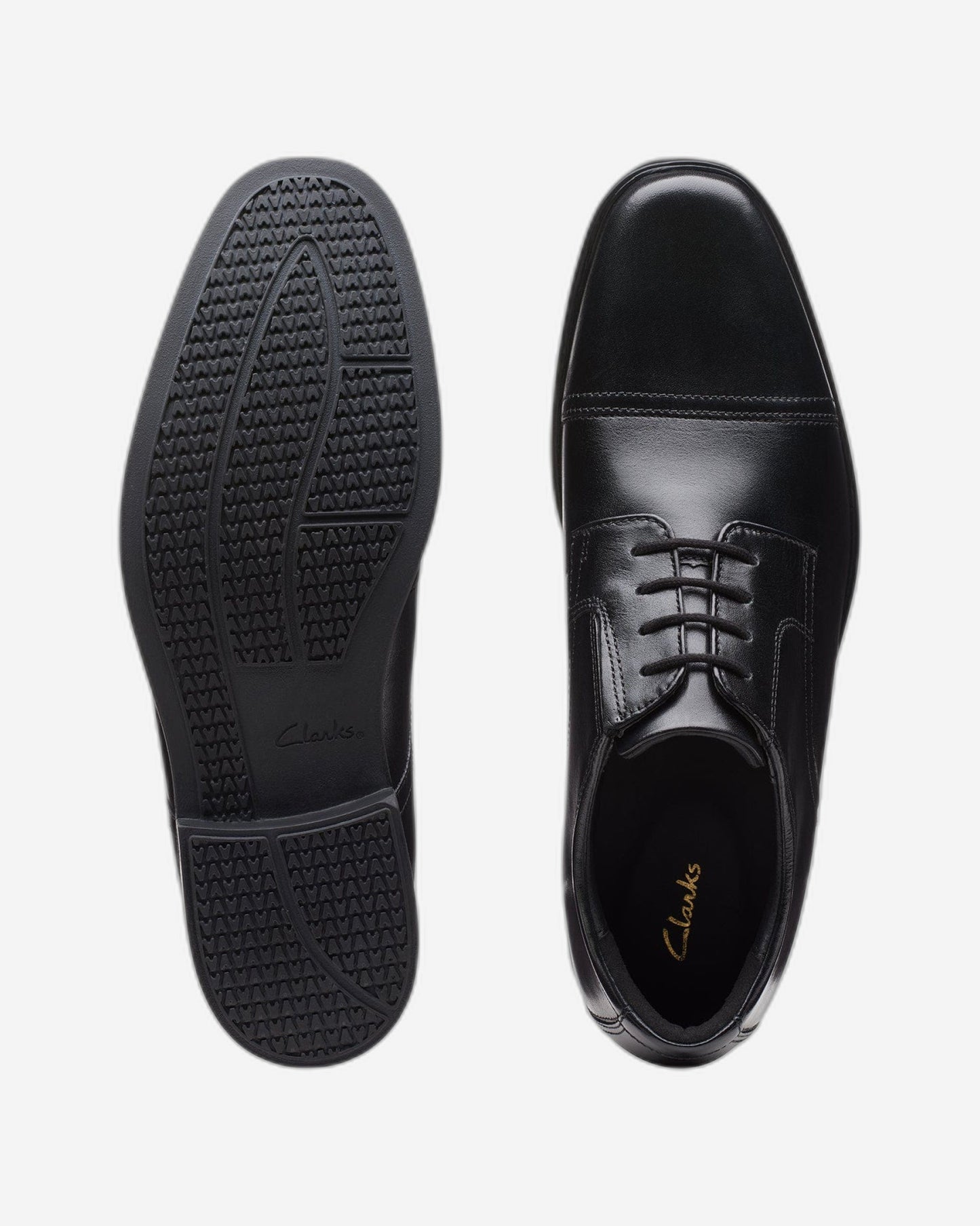 Clarks Howard Cap Shoes (Wide Fit)