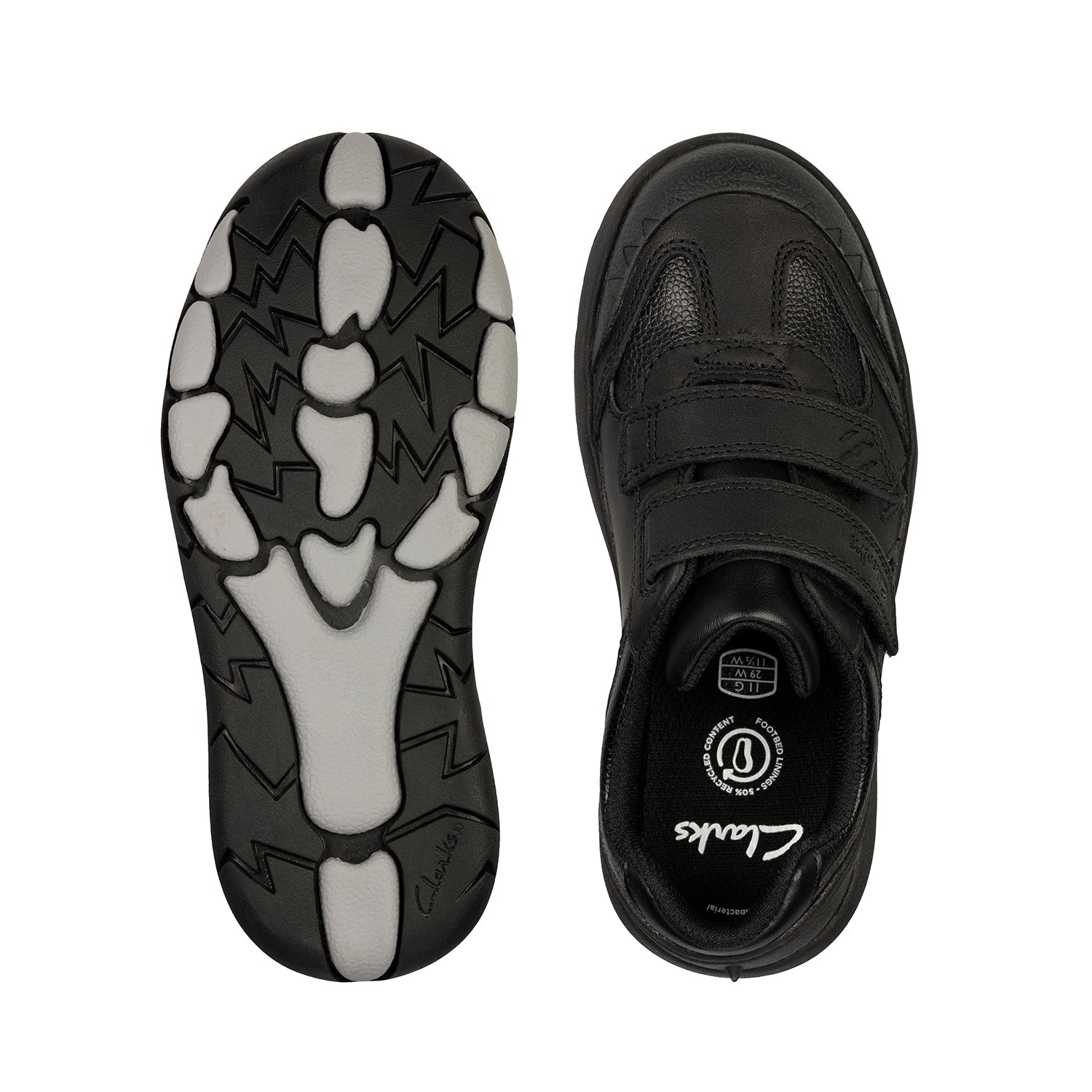 Clarks Boys  Rex Stride Kid  (Wide Fit)