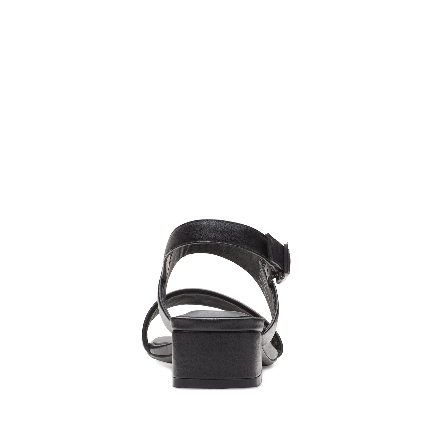 Clarks Seren25 Strap Sandals - Black Leather - 261648964 - D Width (Standard Fit)