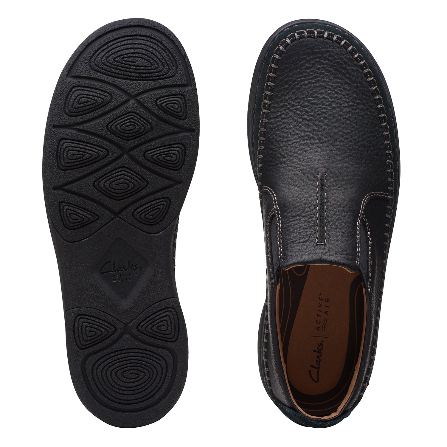 Clarks Nature 5 Walk Shoes - Black Combi - 261684288 - H Width (Wide Fit)