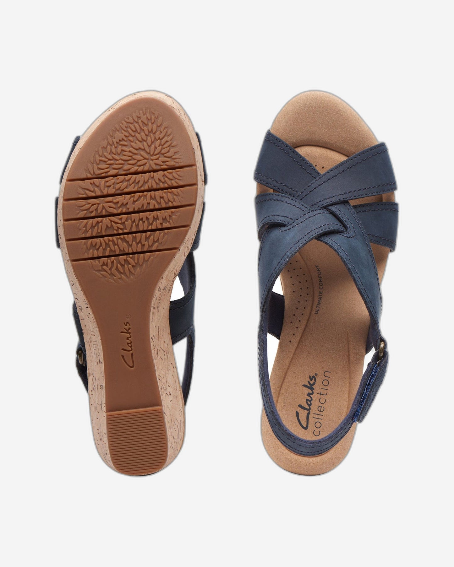 Clarks Rose Erin Sandals (Wide Fit)