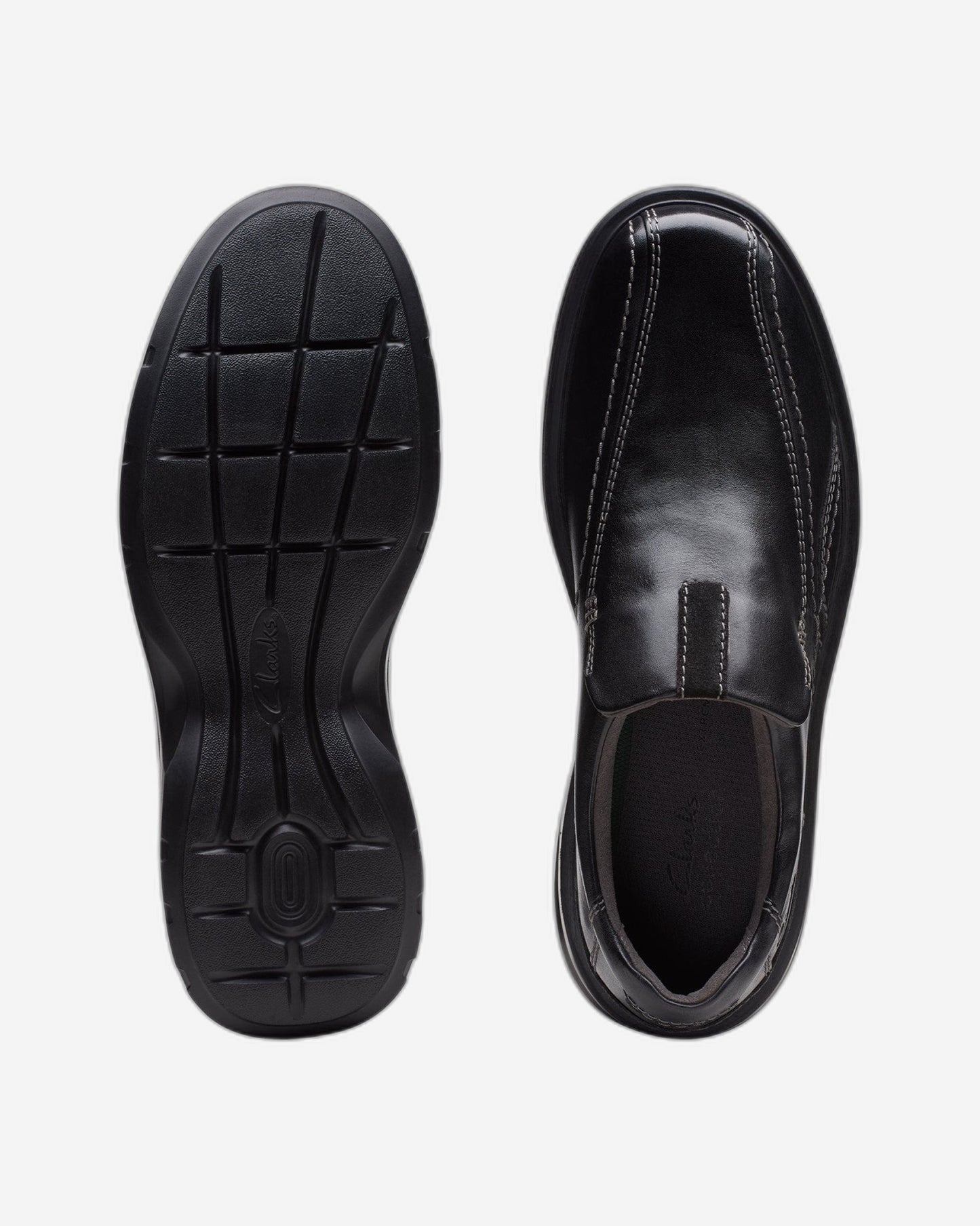 Clarks Gessler Step - Shoes - Black Leather - 261717748 - H Width (Wide Fit)