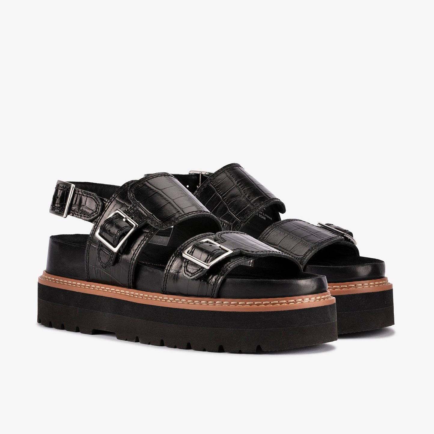 Clarks Womens  Orianna Glide Black Interest (Standard Fit)