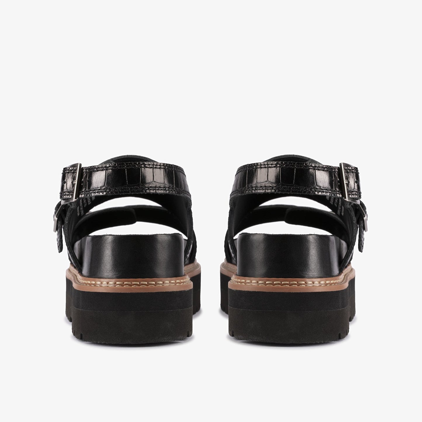 Clarks Womens  Orianna Glide Black Interest (Standard Fit)