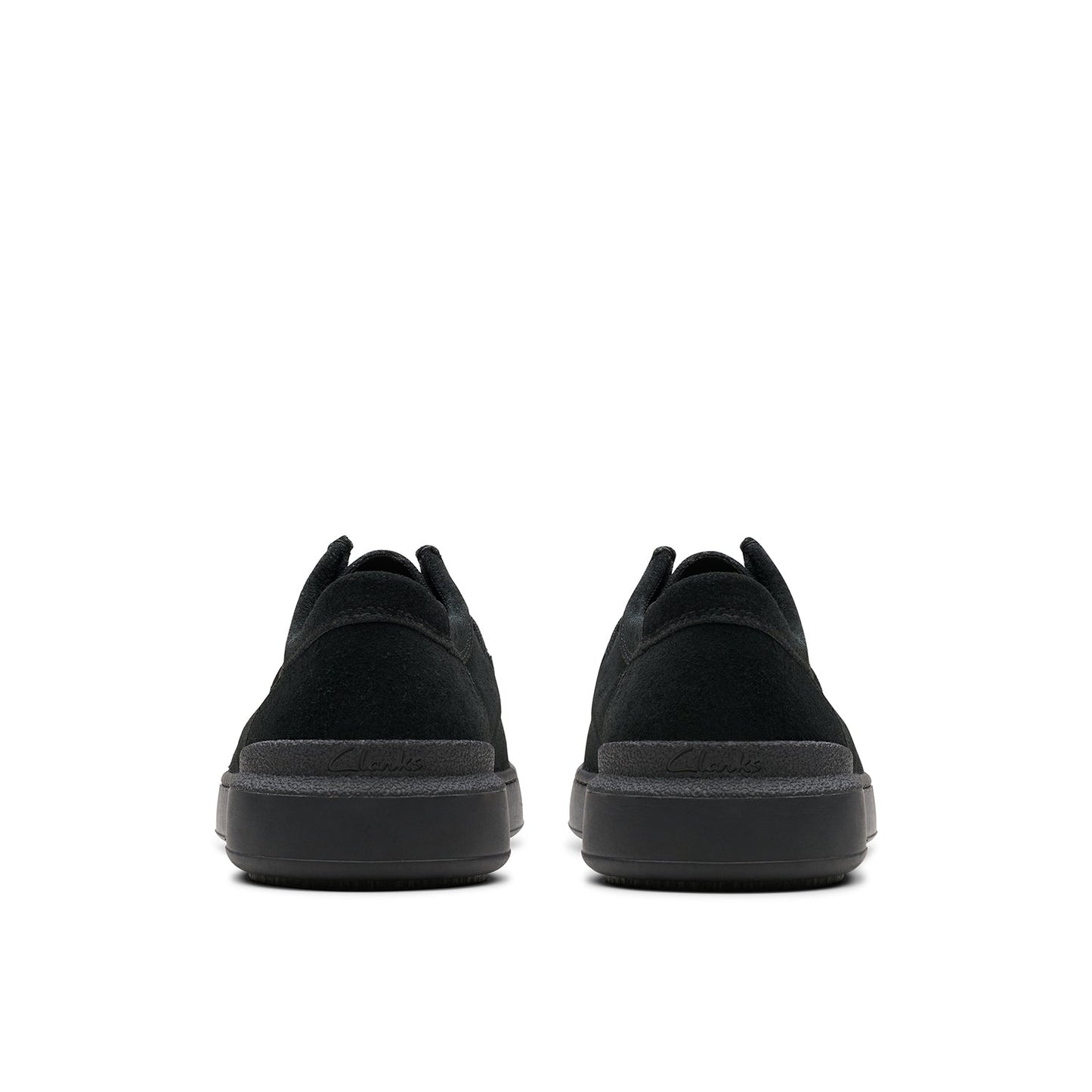 Clarks Mens  Courtlite Seam Black Suede (Standard Fit)