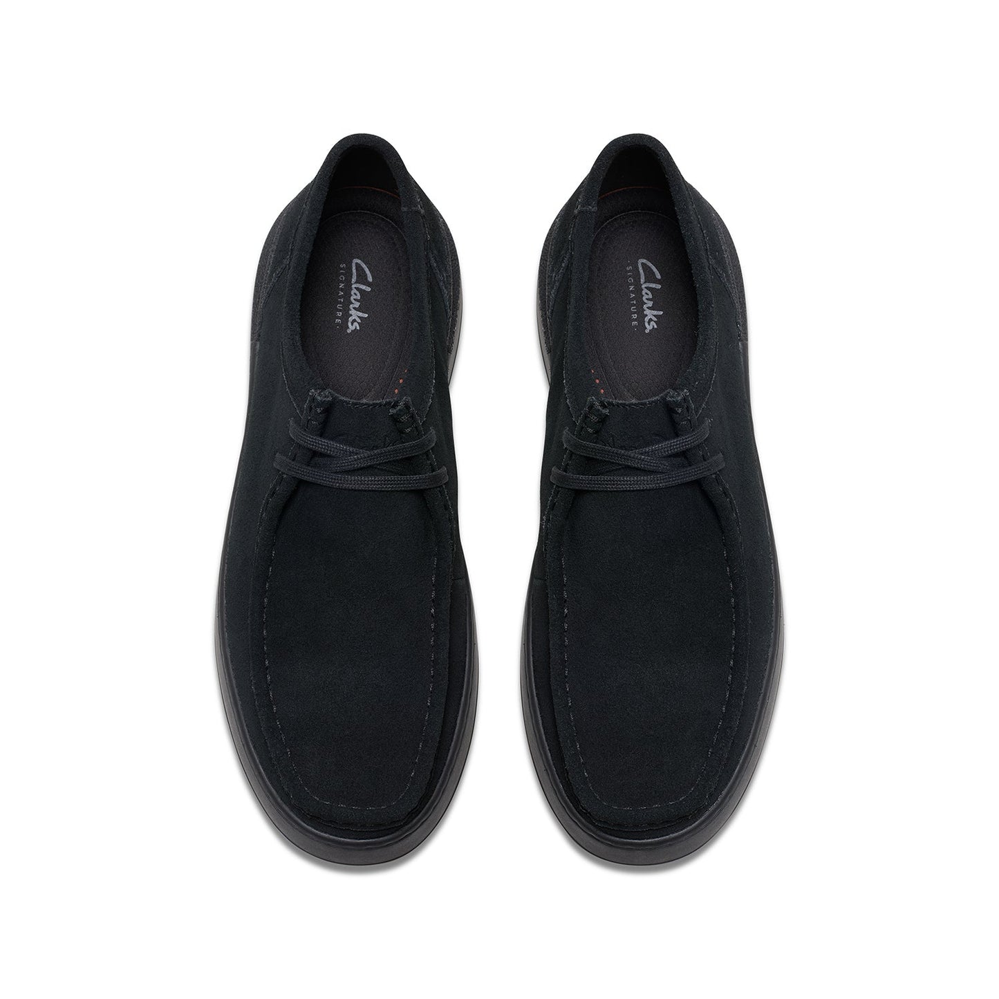 Clarks Mens  Courtlite Seam Black Suede (Standard Fit)
