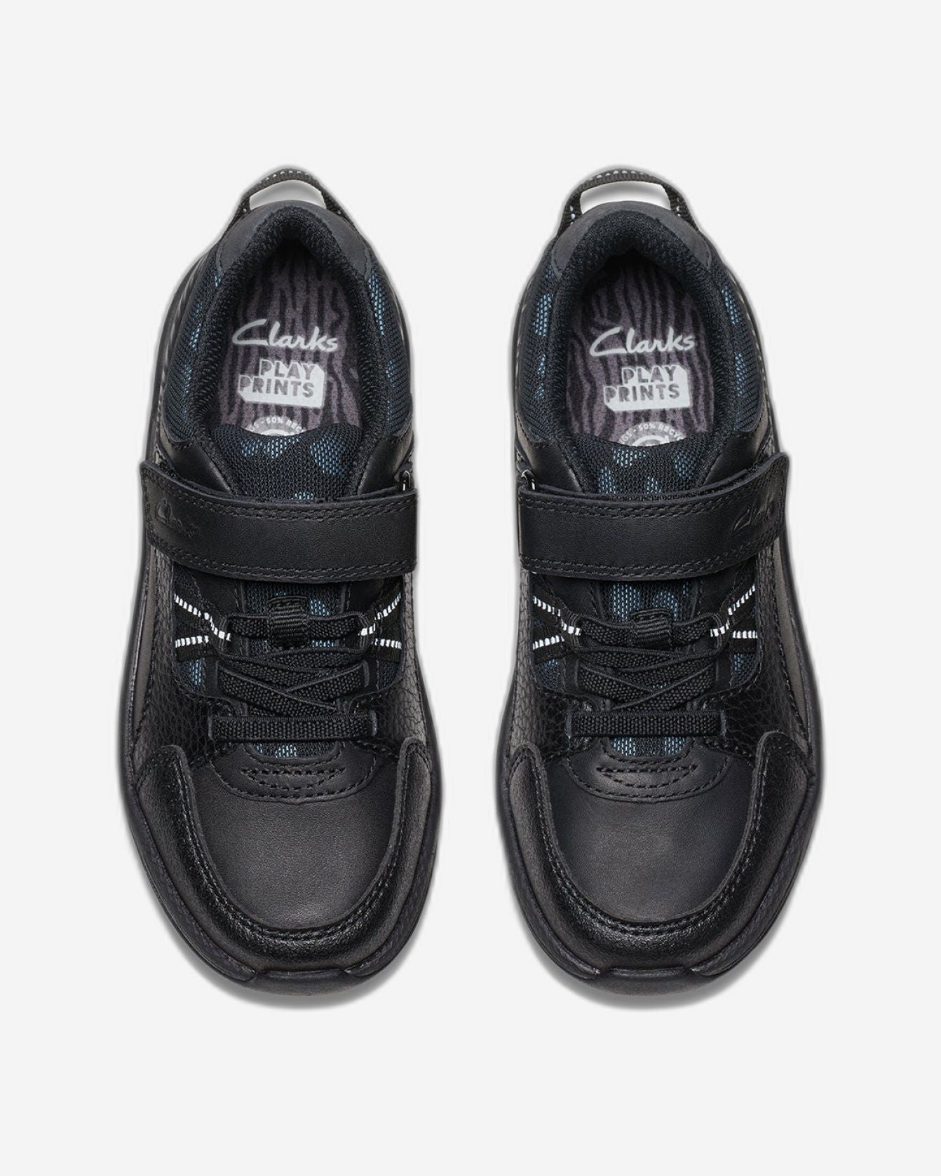 Clarks Boys  Clowder Stripe Kid  (Wide Fit)