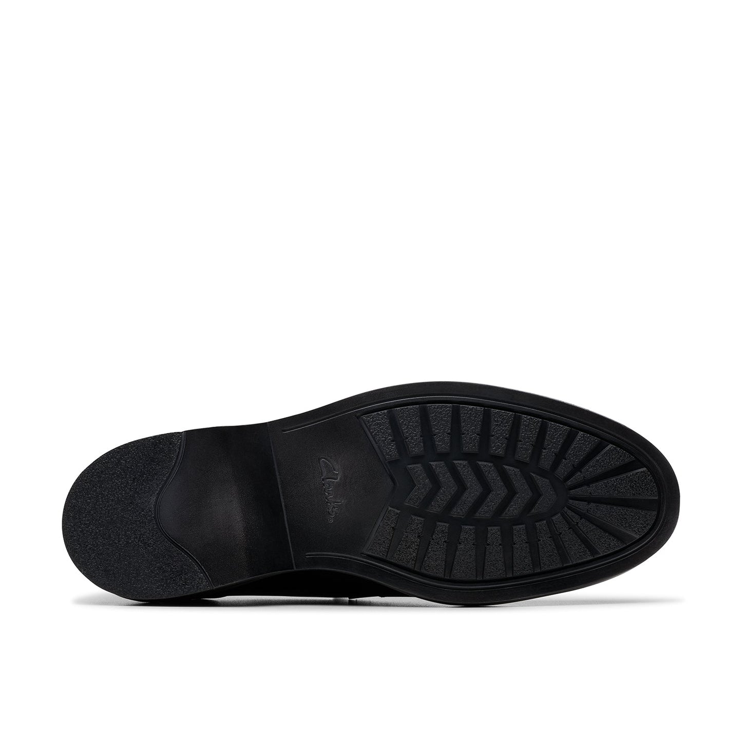 Clarks Mens  Aldwin Step Black Leather (Standard Fit)