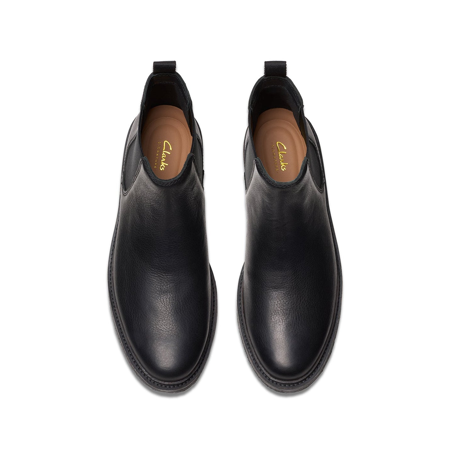 Clarks Mens  Clarkdale Easy Black Leather (Standard Fit)