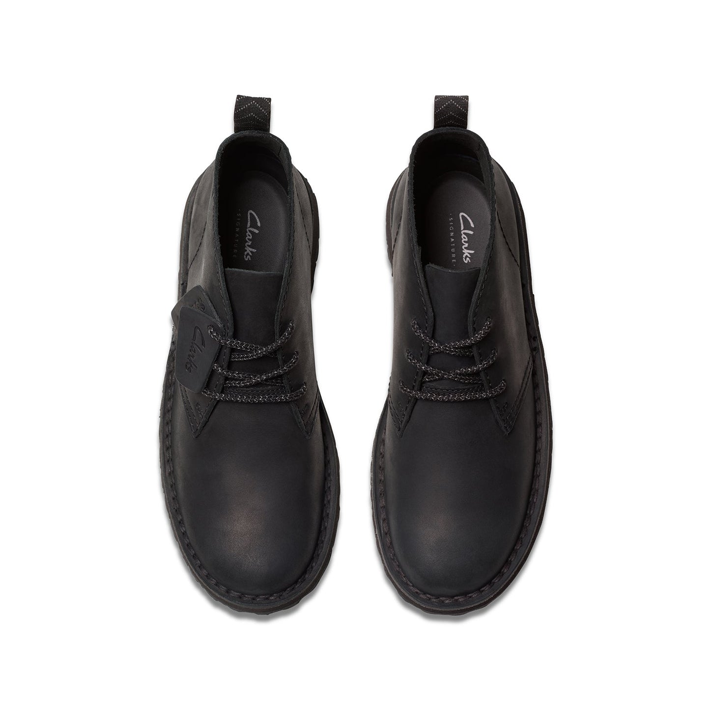 Clarks Mens  Solsbury DB Black Leather (Standard Fit)
