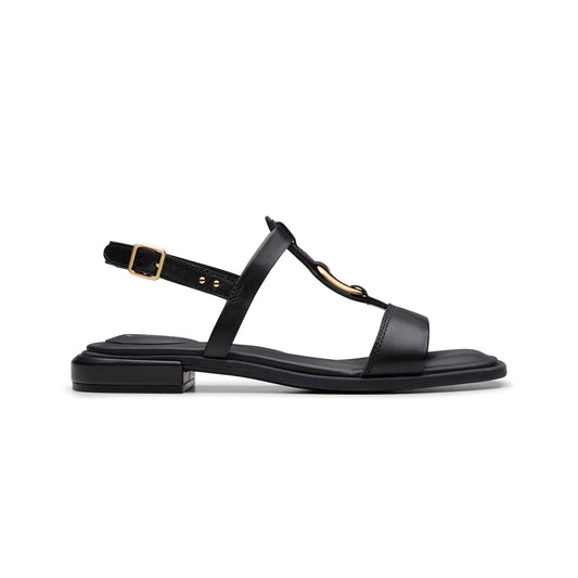 Womens Ariany Sling Black Leather