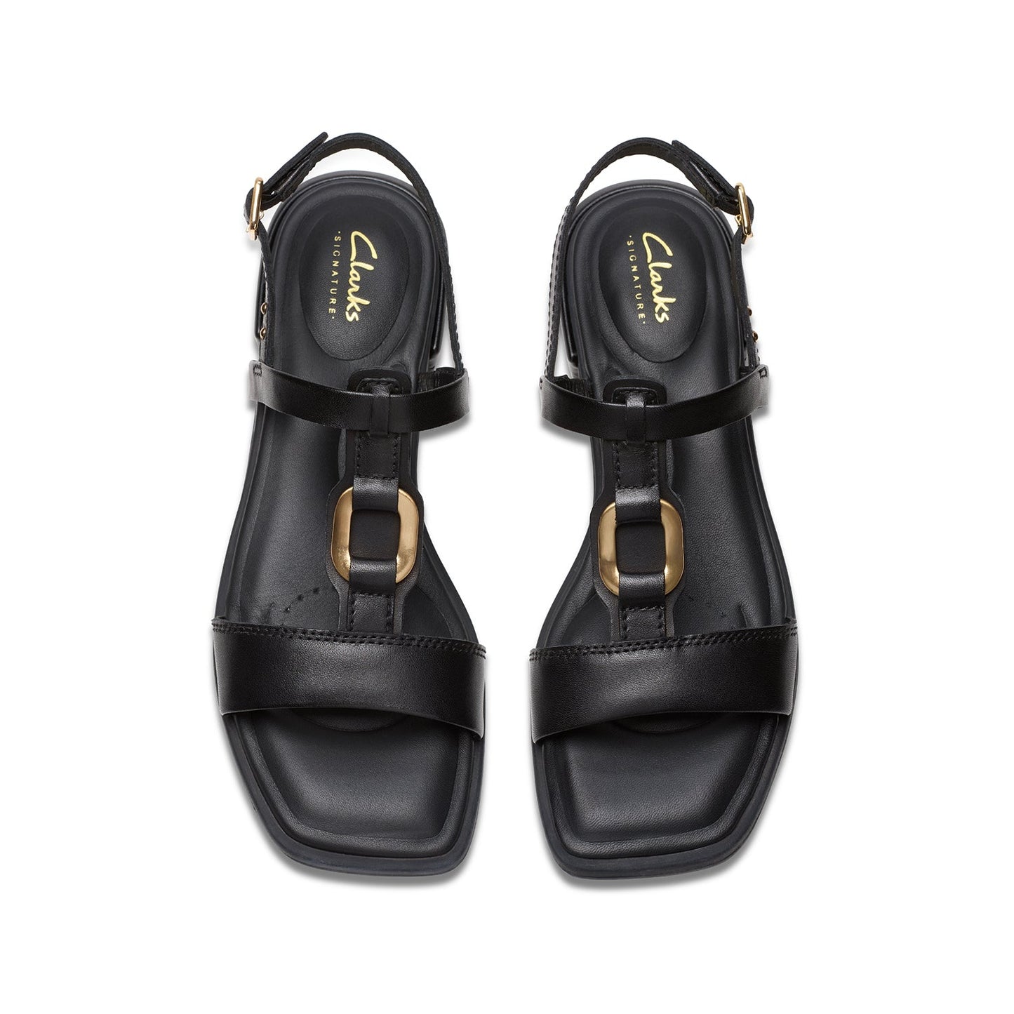 Clarks Womens Ariany Sling Black Leather (Standard Fit)