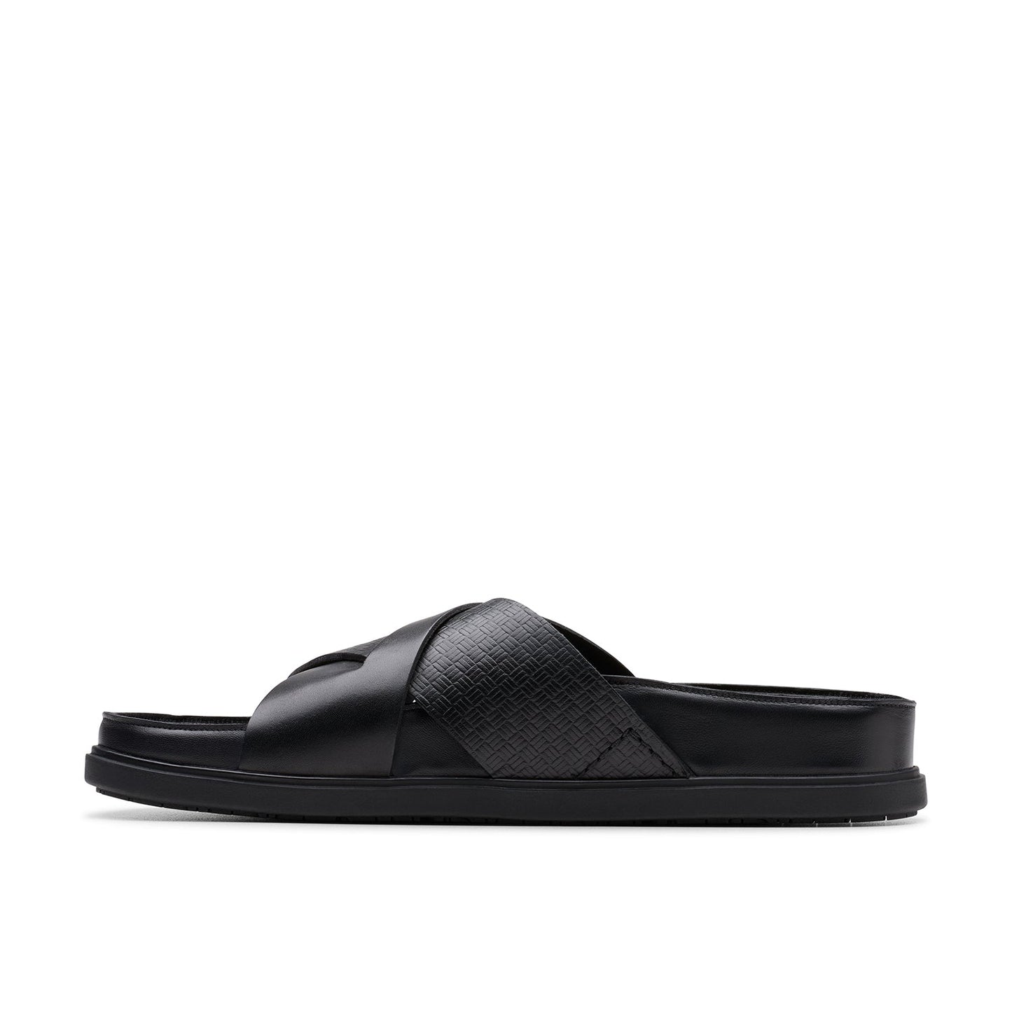 Clarks Mens Torford Cross Black Leather (Standard Fit)