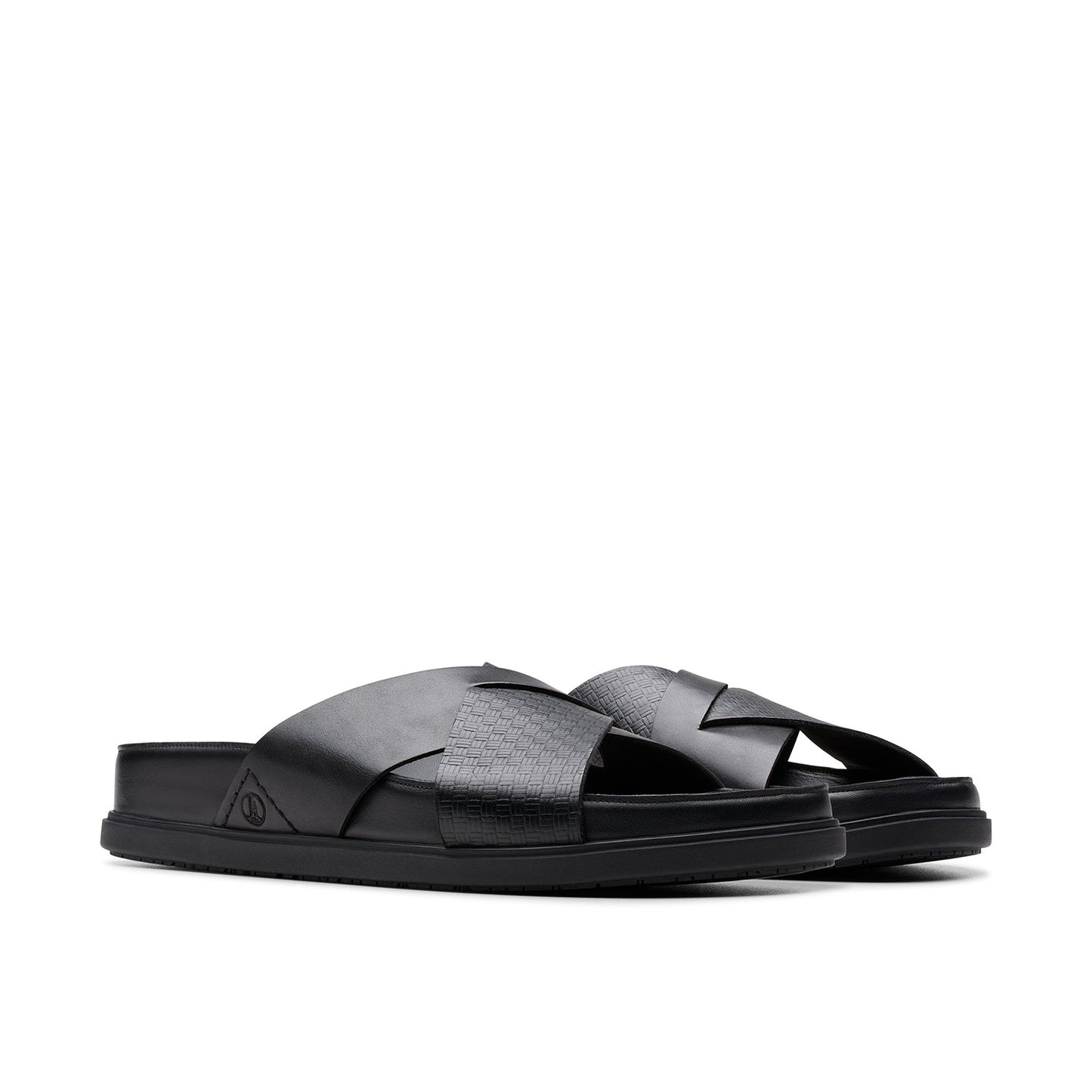 Clarks Mens Torford Cross Black Leather (Standard Fit)