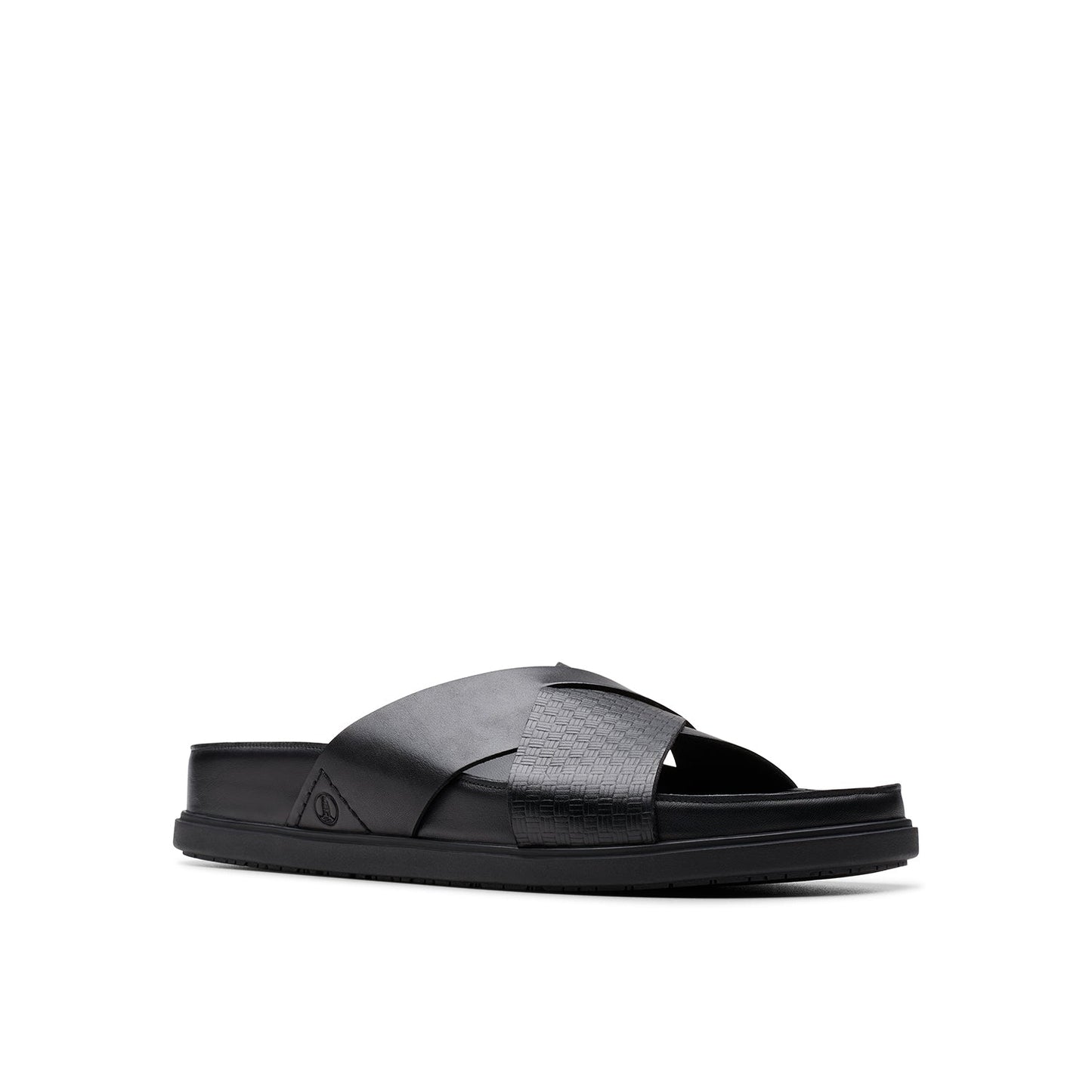 Clarks Mens Torford Cross Black Leather (Standard Fit)
