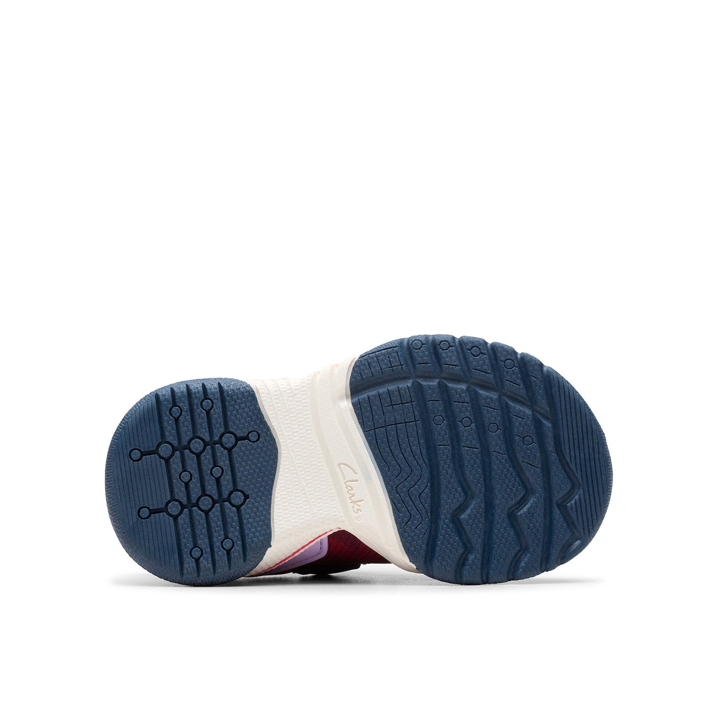 Clarks Girls  Feather Track Toddler. (Wide Fit)