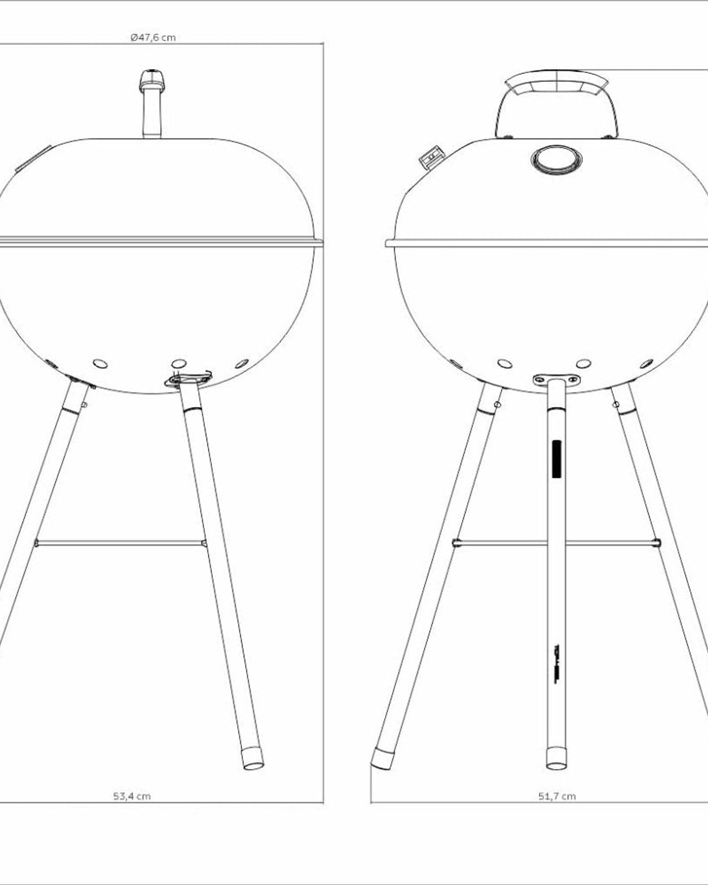 Tramontina TCP-450L Charcoal Grill