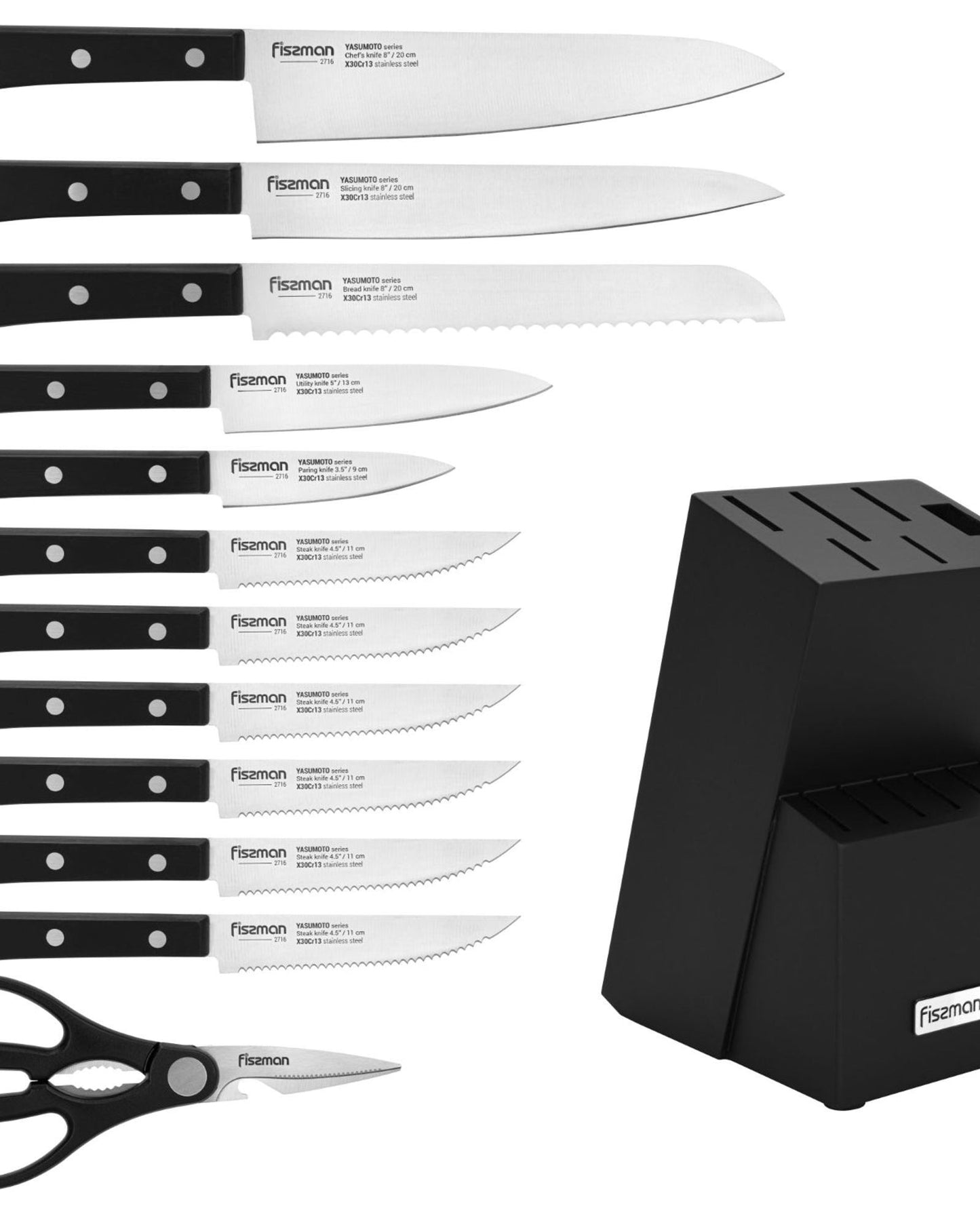 Fissman Knife Yasumoto 13Pc