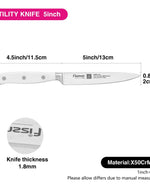 Fissman 5'' Utility Knife Bonn - X50CrMoV15 steel