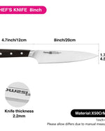 Fissman 8'' Chef's Knife FrankFruit - steel X50Cr15MoV