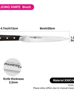 Fissman 8'' Slicing Knife FrankFruit - steel X50Cr15MoV