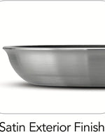 Tramontina Brazil  Professional 25cm Aluminum Frying Pan with Starflon Premium Interior PFOA Free Nonstick Coating and Brushed Exterior Finish